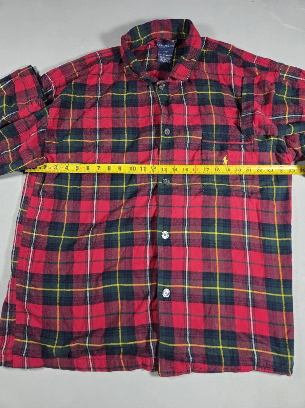 Polo by Ralph Lauren Red and Green Plaid Pajamas XL